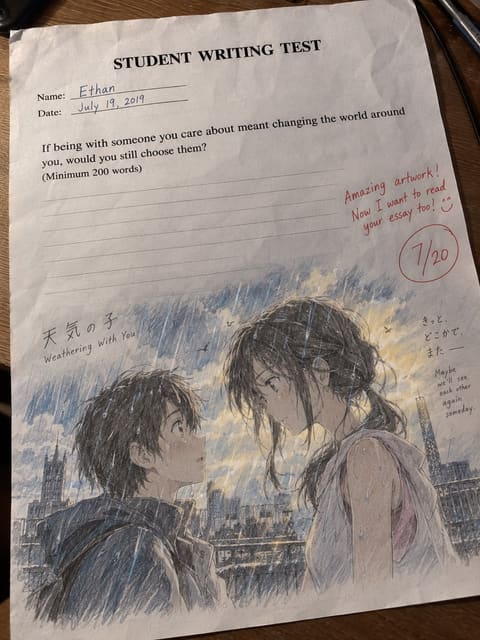 vv — Hina Amano & Hodaka Morishima sketch